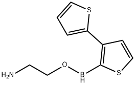 2-aminoethyl di(2-thienyl)borinate 结构式