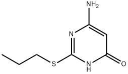 6-amino-2-(propylsulfanyl)-4-pyrimidinol 结构式