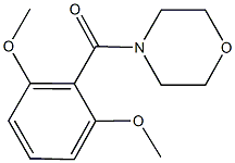 4-(2,6-dimethoxybenzoyl)morpholine 结构式