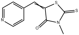 3-methyl-5-(4-pyridinylmethylene)-2-thioxo-1,3-thiazolidin-4-one 结构式