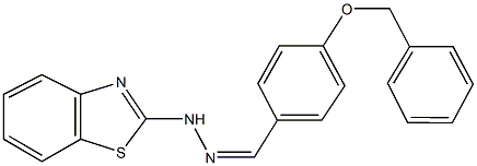 4-(benzyloxy)benzaldehyde 1,3-benzothiazol-2-ylhydrazone 结构式