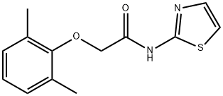 2-(2,6-dimethylphenoxy)-N-(1,3-thiazol-2-yl)acetamide 结构式