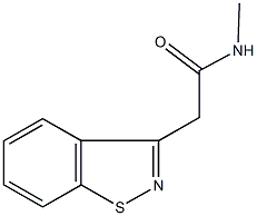 2-(1,2-benzisothiazol-3-yl)-N-methylacetamide 结构式