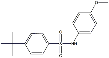 4-tert-butyl-N-(4-methoxyphenyl)benzenesulfonamide 结构式