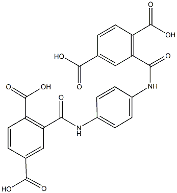 2-({4-[(2,5-dicarboxybenzoyl)amino]anilino}carbonyl)terephthalic acid 结构式