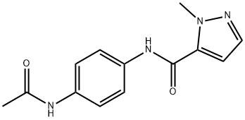 N-[4-(acetylamino)phenyl]-1-methyl-1H-pyrazole-5-carboxamide 结构式