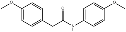 N,2-bis(4-methoxyphenyl)acetamide 结构式