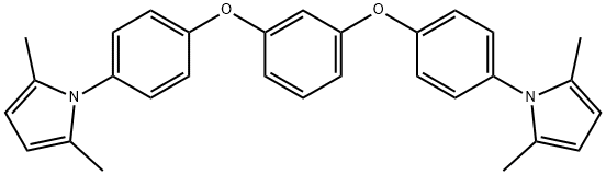 1-(4-{3-[4-(2,5-dimethyl-1H-pyrrol-1-yl)phenoxy]phenoxy}phenyl)-2,5-dimethyl-1H-pyrrole 结构式