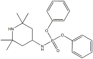 diphenyl 2,2,6,6-tetramethyl-4-piperidinylamidophosphate 结构式