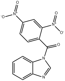1-{2,4-bisnitrobenzoyl}-1H-benzimidazole 结构式