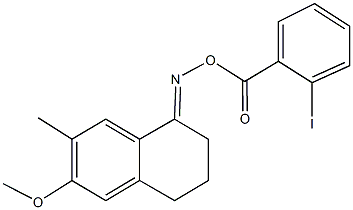 6-methoxy-7-methyl-3,4-dihydro-1(2H)-naphthalenone O-(2-iodobenzoyl)oxime 结构式