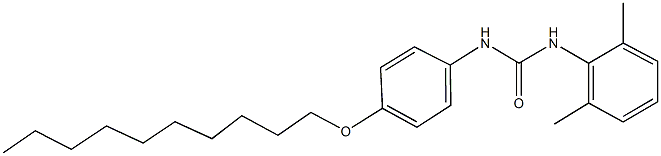 N-[4-(decyloxy)phenyl]-N'-(2,6-dimethylphenyl)urea 结构式