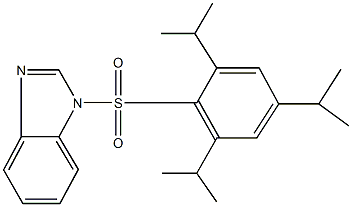 1-[(2,4,6-triisopropylphenyl)sulfonyl]-1H-benzimidazole 结构式
