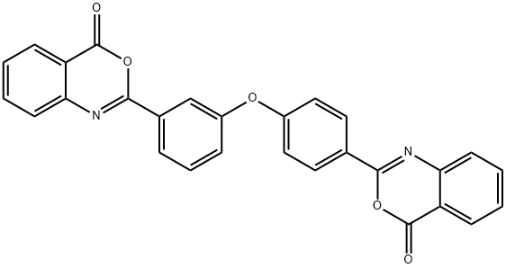 2-{3-[4-(4-oxo-4H-3,1-benzoxazin-2-yl)phenoxy]phenyl}-4H-3,1-benzoxazin-4-one 结构式