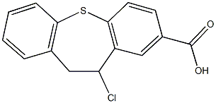 11-chloro-10,11-dihydrodibenzo[b,f]thiepine-2-carboxylic acid 结构式