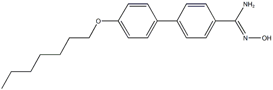 4'-(heptyloxy)-N'-hydroxy[1,1'-biphenyl]-4-carboximidamide 结构式
