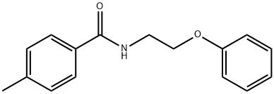 4-methyl-N-(2-phenoxyethyl)benzamide 结构式