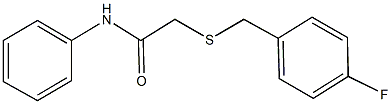 2-[(4-fluorobenzyl)sulfanyl]-N-phenylacetamide 结构式