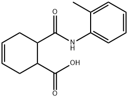 6-(2-toluidinocarbonyl)cyclohex-3-ene-1-carboxylic acid 结构式