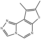 8,9-dimethylthieno[3,2-e][1,2,4]triazolo[4,3-c]pyrimidine 结构式