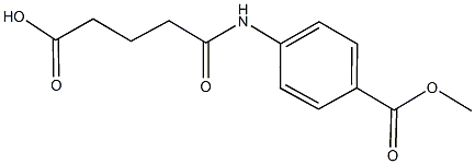 5-[4-(methoxycarbonyl)anilino]-5-oxopentanoic acid 结构式