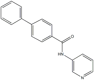 N-(3-pyridinyl)[1,1'-biphenyl]-4-carboxamide 结构式