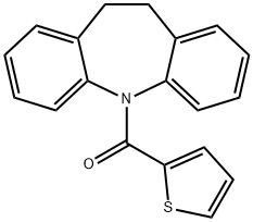 5-(2-thienylcarbonyl)-10,11-dihydro-5H-dibenzo[b,f]azepine 结构式