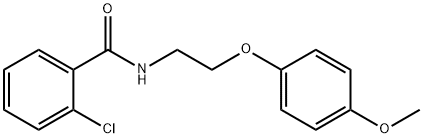 2-chloro-N-[2-(4-methoxyphenoxy)ethyl]benzamide 结构式