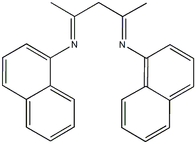 N-[1-methyl-3-(1-naphthylimino)butylidene]naphthalen-1-amine 结构式