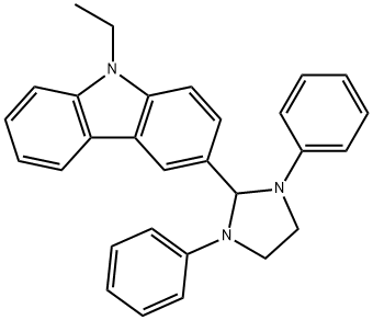 3-(1,3-diphenyl-2-imidazolidinyl)-9-ethyl-9H-carbazole 结构式