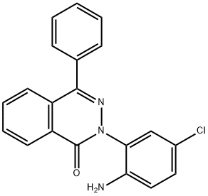 2-(2-amino-5-chlorophenyl)-4-phenyl-1(2H)-phthalazinone 结构式