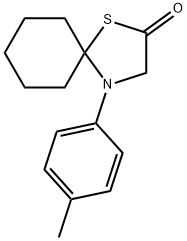 4-(4-methylphenyl)-1-thia-4-azaspiro[4.5]decan-2-one 结构式