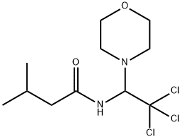 3-methyl-N-[2,2,2-trichloro-1-(4-morpholinyl)ethyl]butanamide 结构式