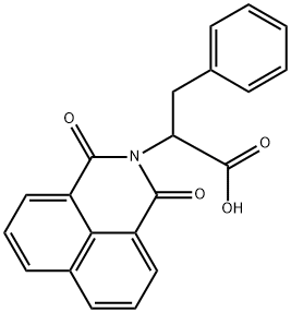 2-(1,3-dioxo-1H-benzo[de]isoquinolin-2(3H)-yl)-3-phenylpropanoic acid 结构式