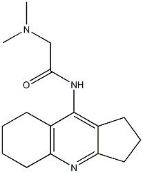 2-(dimethylamino)-N-(2,3,5,6,7,8-hexahydro-1H-cyclopenta[b]quinolin-9-yl)acetamide 结构式