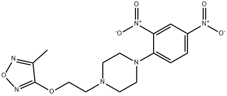 1-{2,4-bisnitrophenyl}-4-{2-[(4-methyl-1,2,5-oxadiazol-3-yl)oxy]ethyl}piperazine 结构式