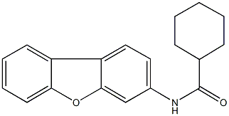 N-dibenzo[b,d]furan-3-ylcyclohexanecarboxamide 结构式