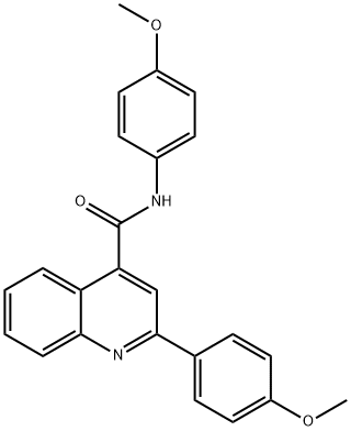 N,2-bis(4-methoxyphenyl)-4-quinolinecarboxamide 结构式