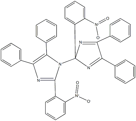 1-[2-(2-nitrophenyl)-4,5-diphenyl-2H-imidazol-2-yl]-2-(2-nitrophenyl)-4,5-diphenyl-1H-imidazole 结构式