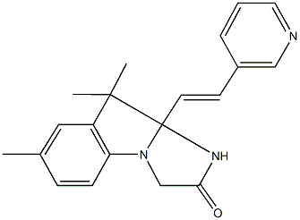 7,9,9-trimethyl-9a-[2-(3-pyridinyl)vinyl]-9,9a-dihydro-1H-imidazo[1,2-a]indol-2(3H)-one 结构式