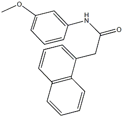 N-(3-methoxyphenyl)-2-(1-naphthyl)acetamide 结构式