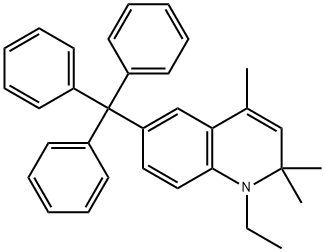 1-ethyl-2,2,4-trimethyl-6-trityl-1,2-dihydroquinoline 结构式