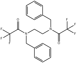 N-benzyl-N-{2-[benzyl(trifluoroacetyl)amino]ethyl}-2,2,2-trifluoroacetamide 结构式