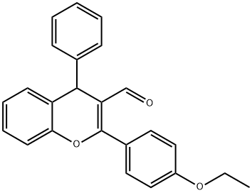 2-(4-ethoxyphenyl)-4-phenyl-4H-chromene-3-carbaldehyde 结构式