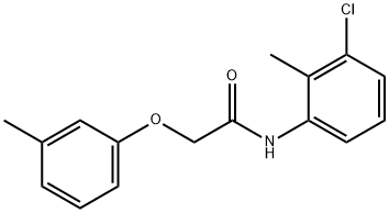 N-(3-chloro-2-methylphenyl)-2-(3-methylphenoxy)acetamide 结构式