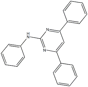 N-(4,6-diphenyl-2-pyrimidinyl)-N-phenylamine 结构式