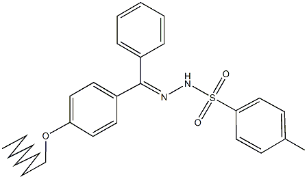 4-methyl-N'-[[4-(octyloxy)phenyl](phenyl)methylene]benzenesulfonohydrazide 结构式