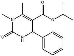 isopropyl 1,6-dimethyl-2-oxo-4-phenyl-1,2,3,4-tetrahydro-5-pyrimidinecarboxylate 结构式