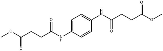 methyl 4-{4-[(4-methoxy-4-oxobutanoyl)amino]anilino}-4-oxobutanoate 结构式