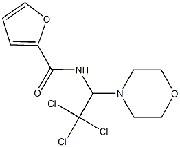 N-[2,2,2-trichloro-1-(4-morpholinyl)ethyl]-2-furamide 结构式